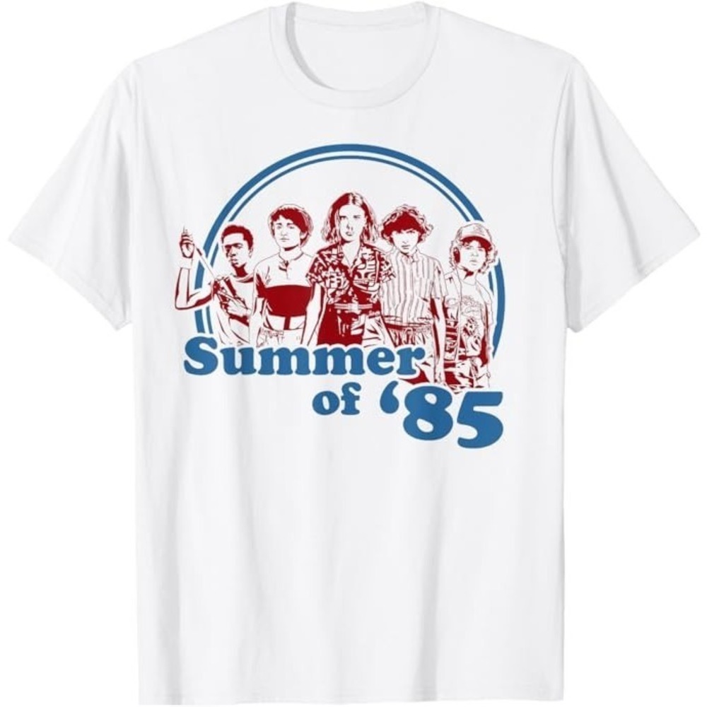 Netflix Stranger Things Summer Of _85 Group Shot T-Shirt